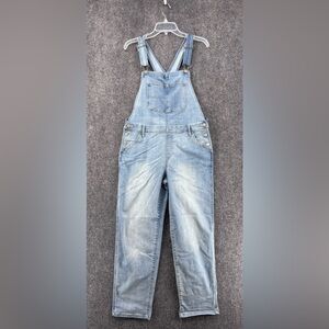 Sonoma Denim Bib Overalls Women’s Medium Light Wash Cowgirl Country Utility